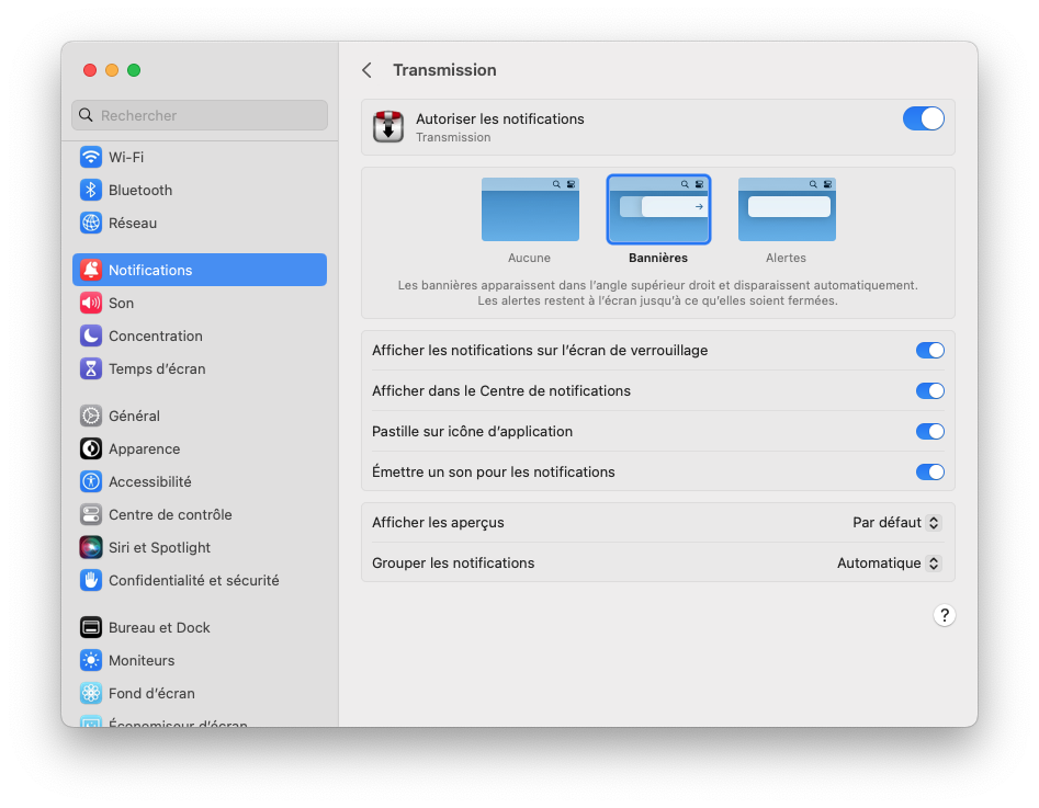 macOS notifications have gone · Issue 4384 · transmission/transmission
