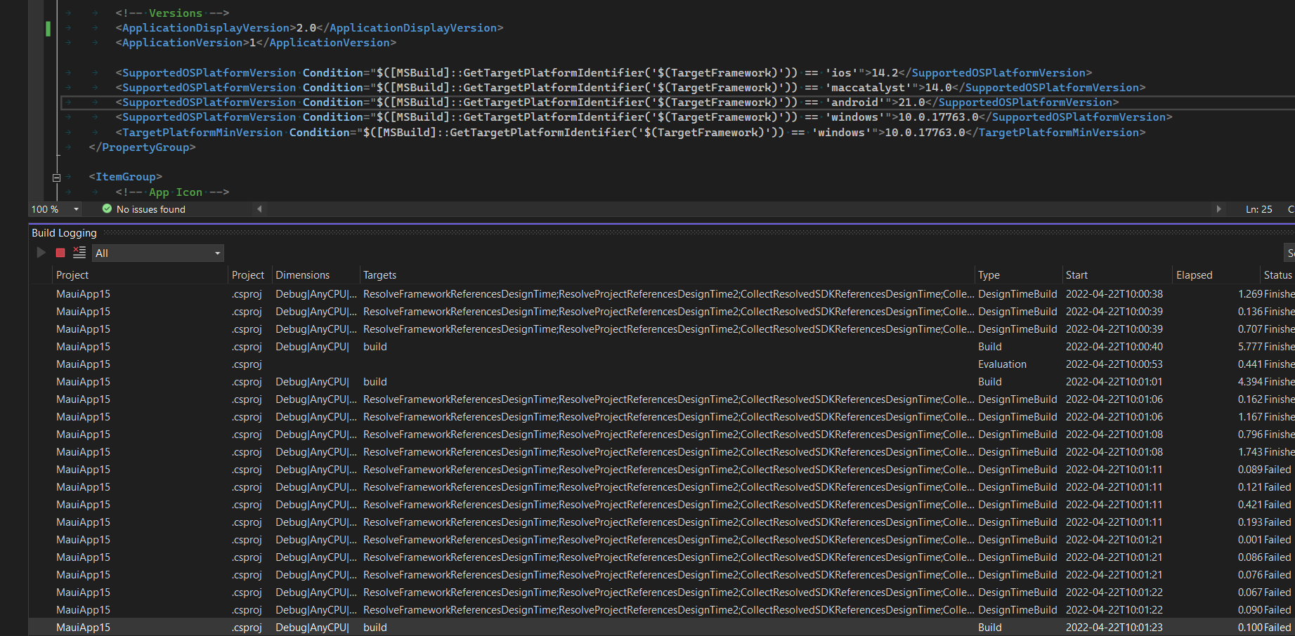[BUG] Error NETSDK1005 after changes in .csproj file · Issue #6626 ...