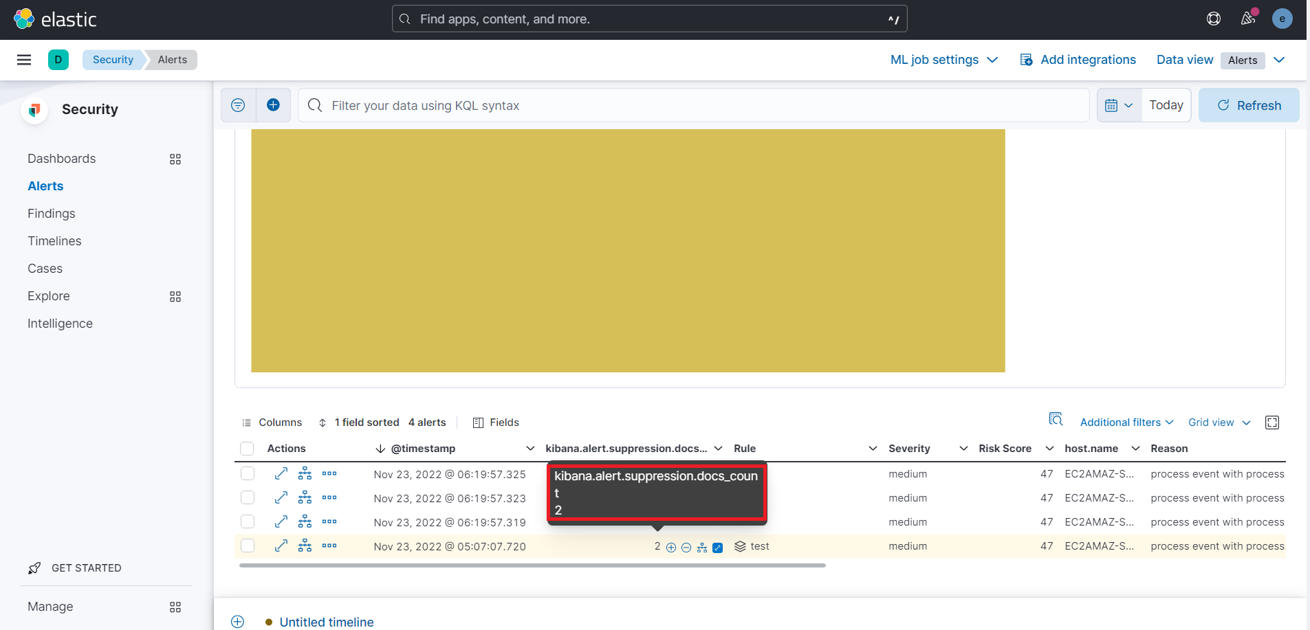 [Security Solution] Wrapping is not properly done under kibana.alert