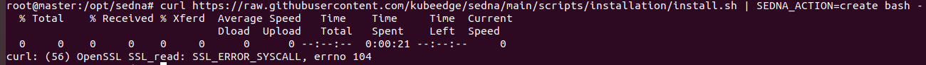 sedna's installation failed · Issue #292 · kubeedge/sedna · GitHub