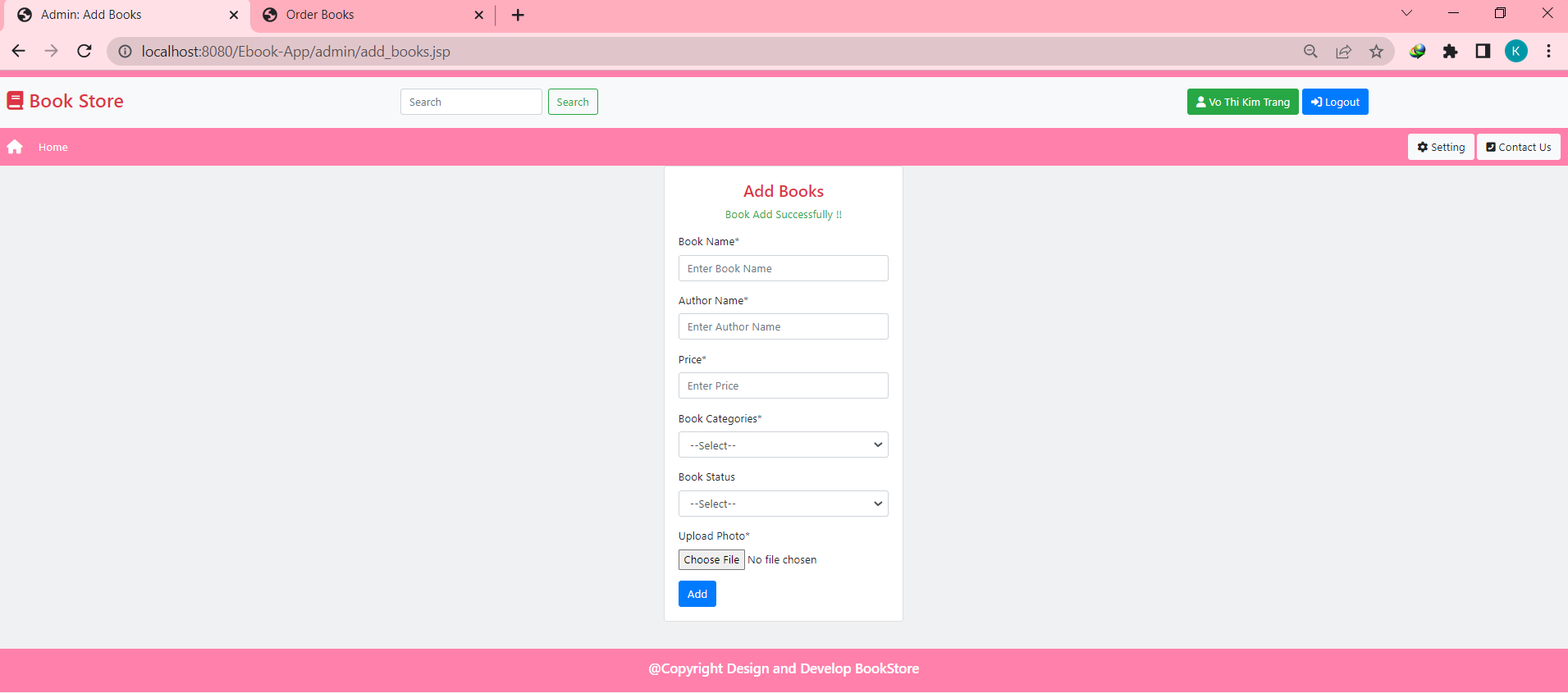 GitHub - VoThiKimTrang06101997/BookStore_Servlet
