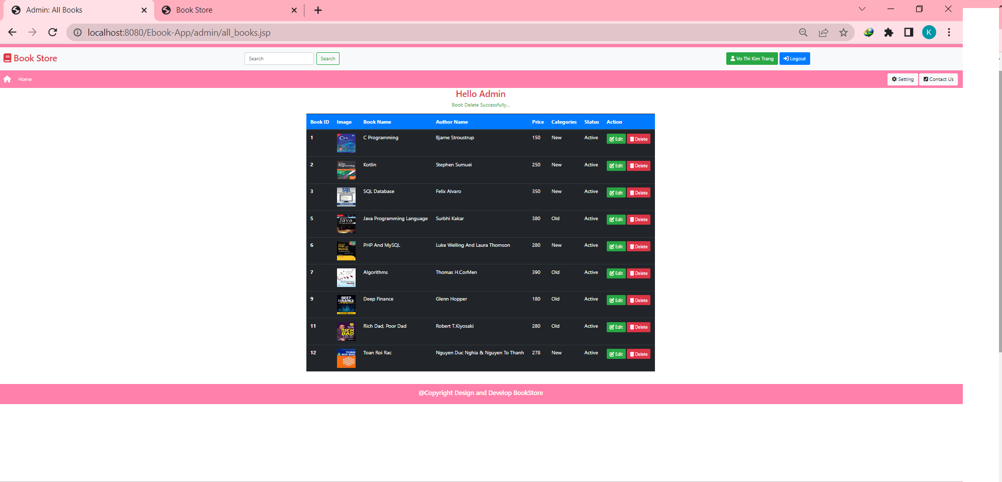 GitHub - VoThiKimTrang06101997/BookStore_Servlet