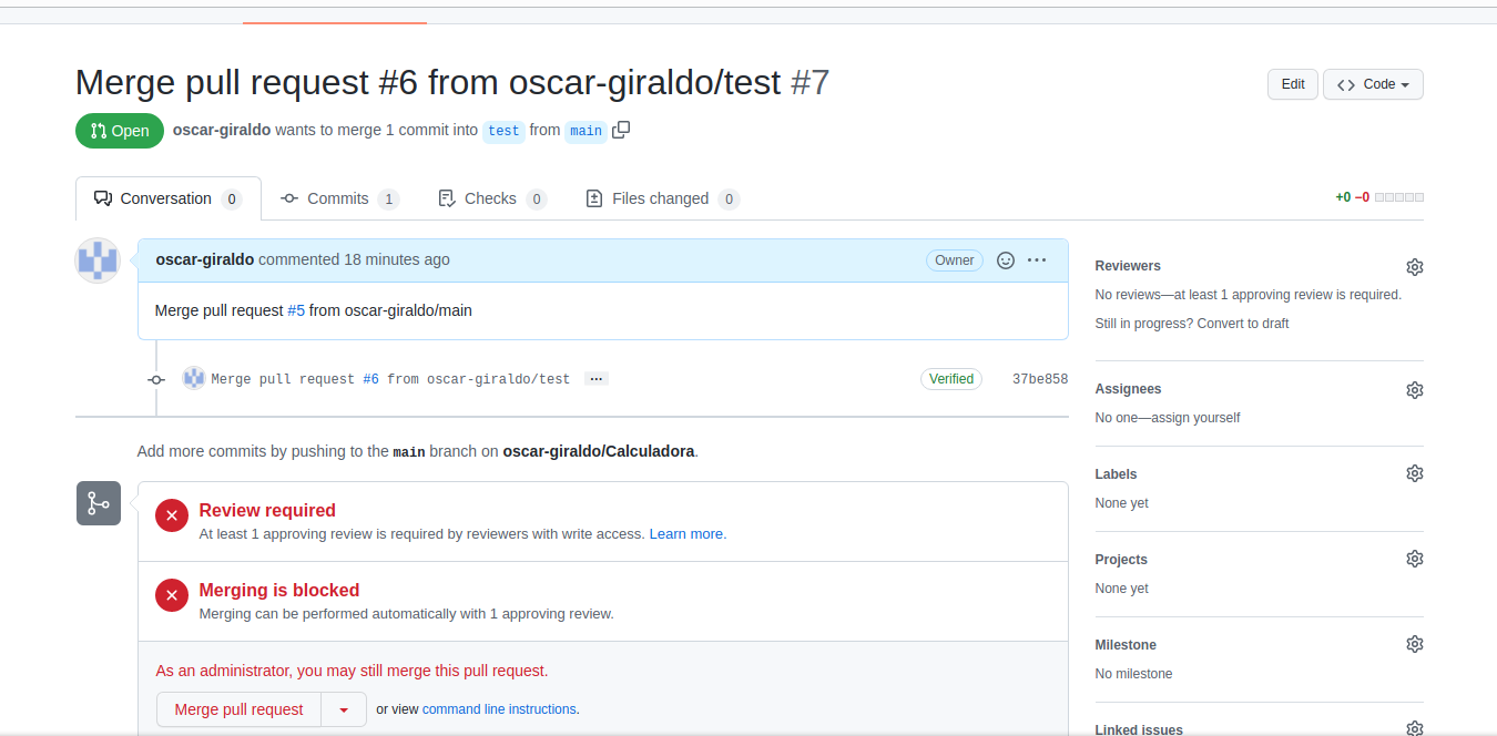 GitHub - oscar-giraldo/Calculadora · GitHub