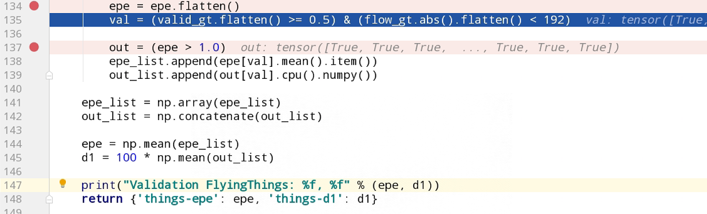 Q about metric: EPE and Bad 1.0 · Issue #39 · princeton-vl/RAFT-Stereo ...