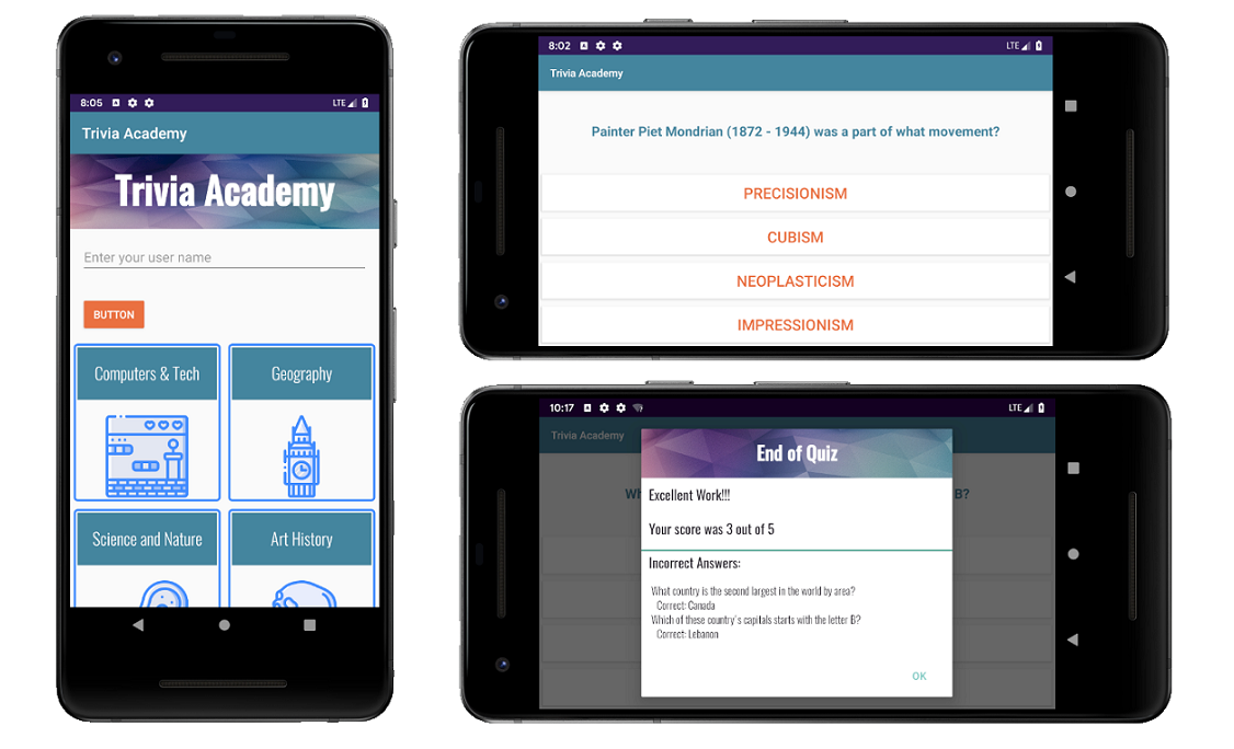 GitHub - Carrie0302/TriviaAcademy: A trivia quiz app for android phones ...