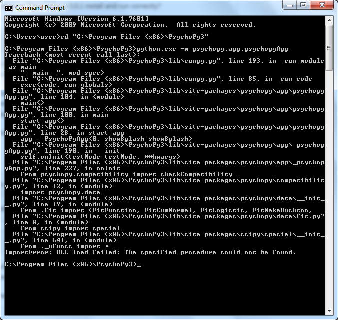 Installation issue under Windows 7 · Issue #2267 · psychopy/psychopy ...
