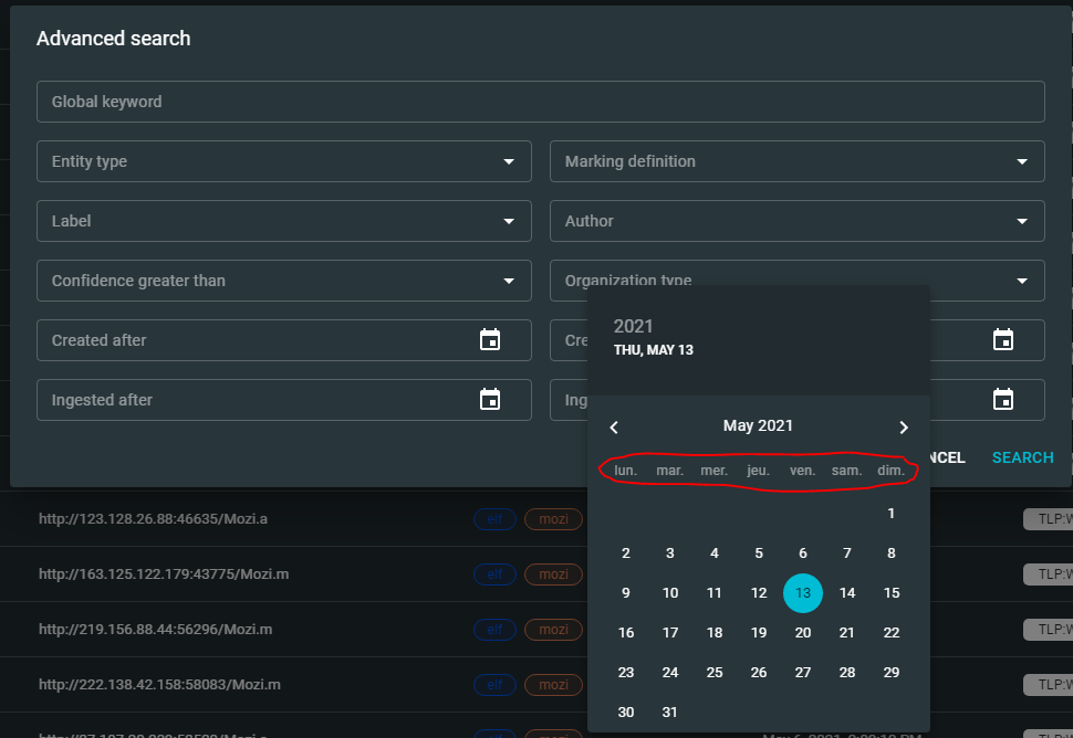Datetimepicker - wrong language on days header · Issue #1344 · OpenCTI ...