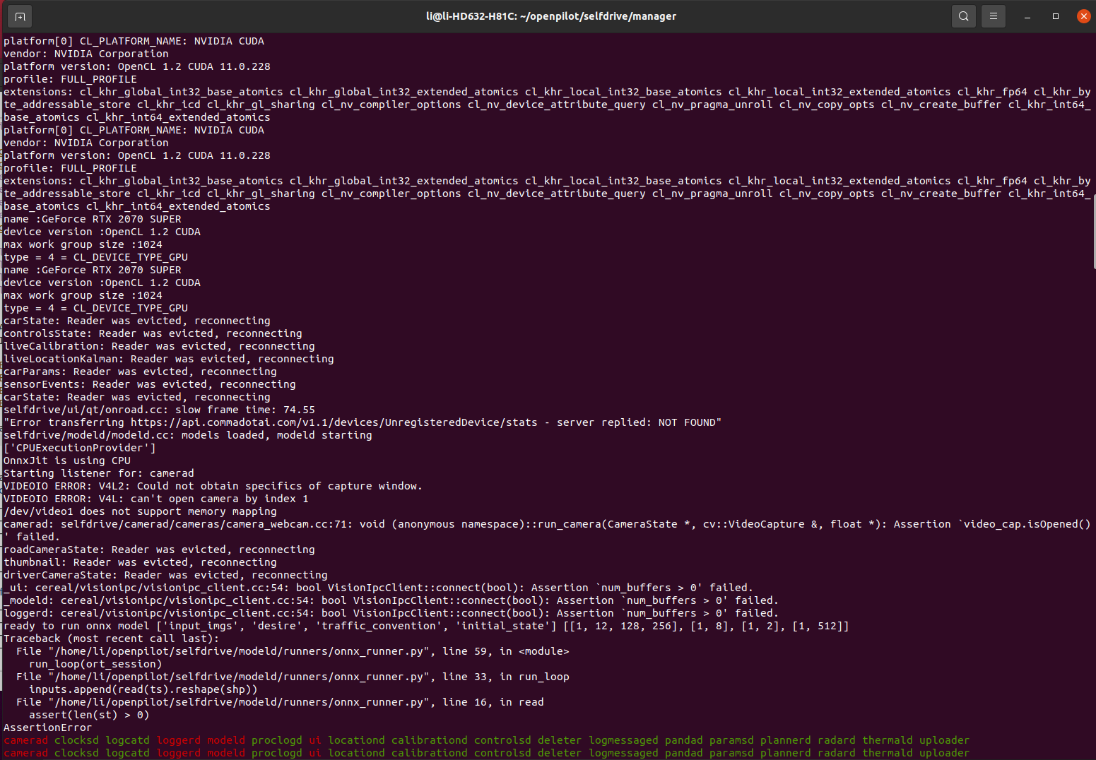 VIDEOIO ERROR V4L2 Could not obtain specifics of capture window