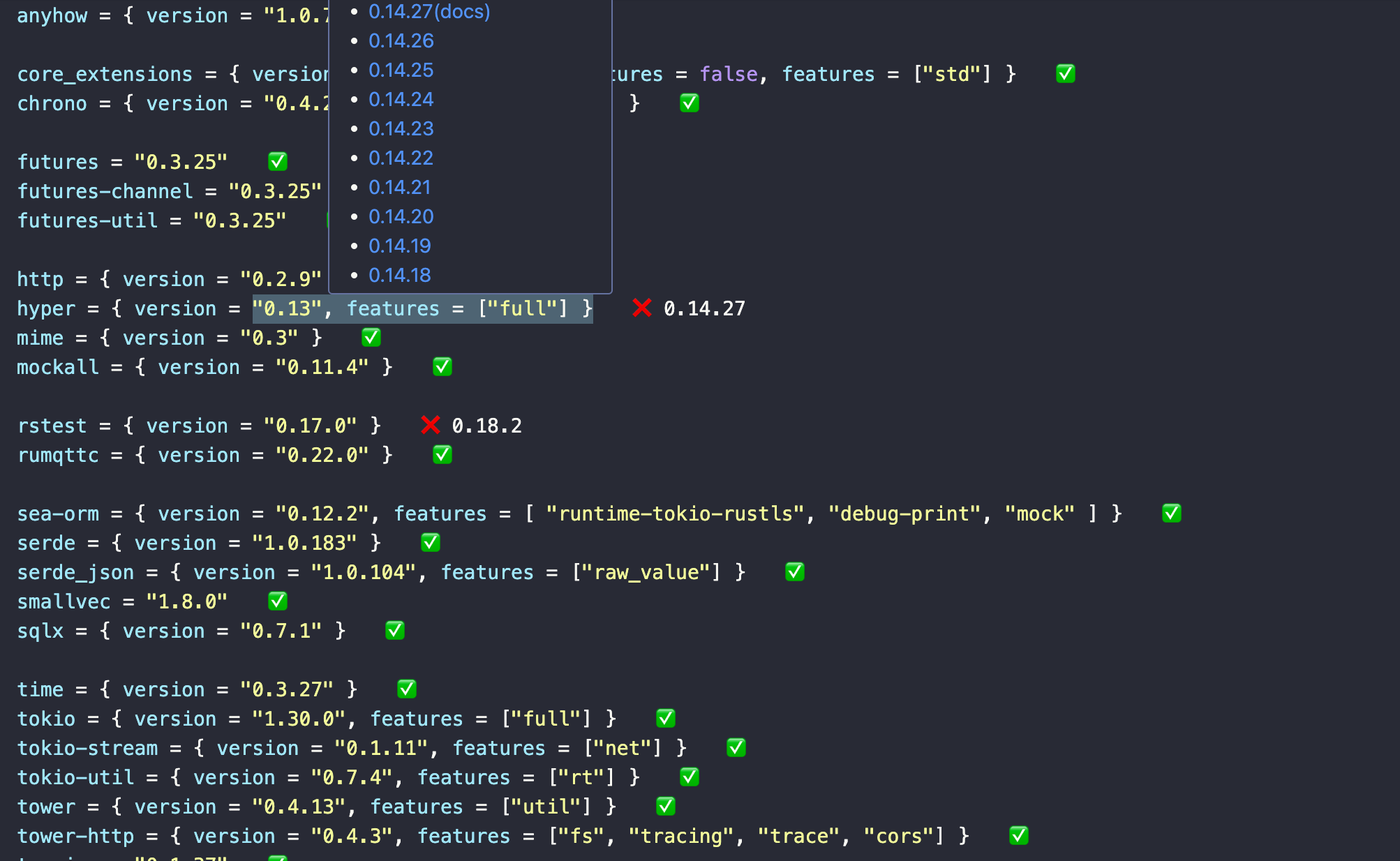 Manage dependencies in a Cargo.toml · helixeditor helix · Discussion