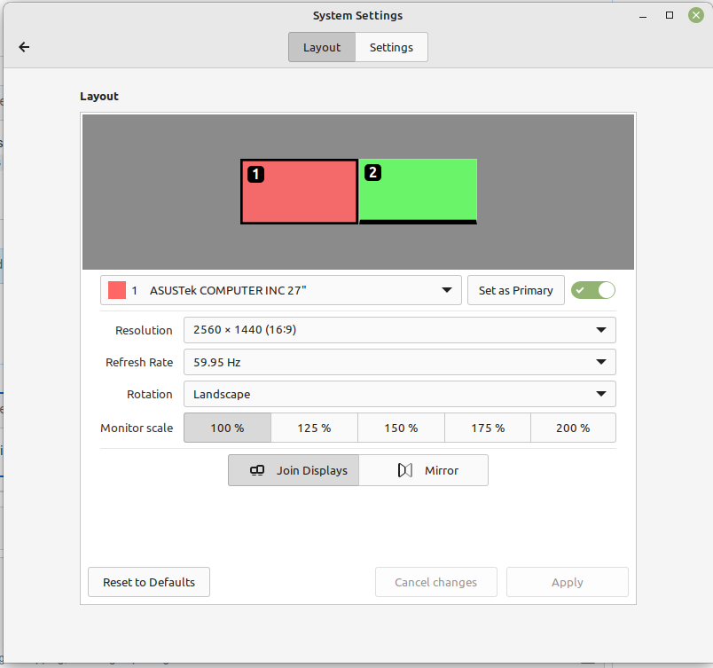 [Cinnamon] Display applet does not install when added to the menu bar