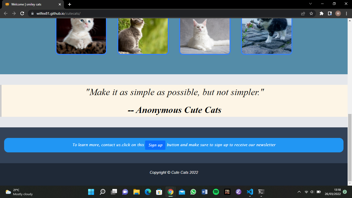GitHub - wilfex81/cutecats: Simple landing page.