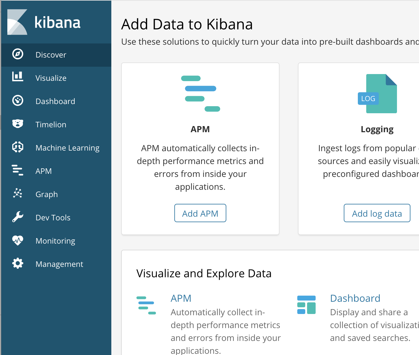 Kibana Home: Conditional APM link · Issue #16099 · elastic/kibana · GitHub