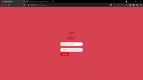 GitHub - josephbrito/Love-calculator: Projeto simples com intuito de ...