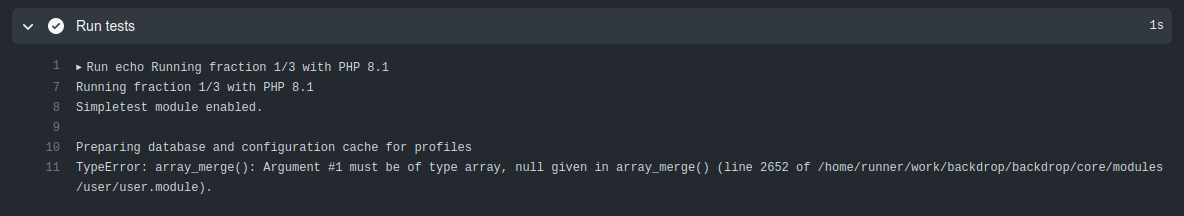 simpletest-not-running