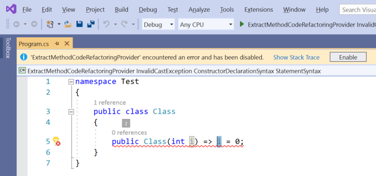 ExtractMethod: unable to cast object of type to type · Issue #23382 ...