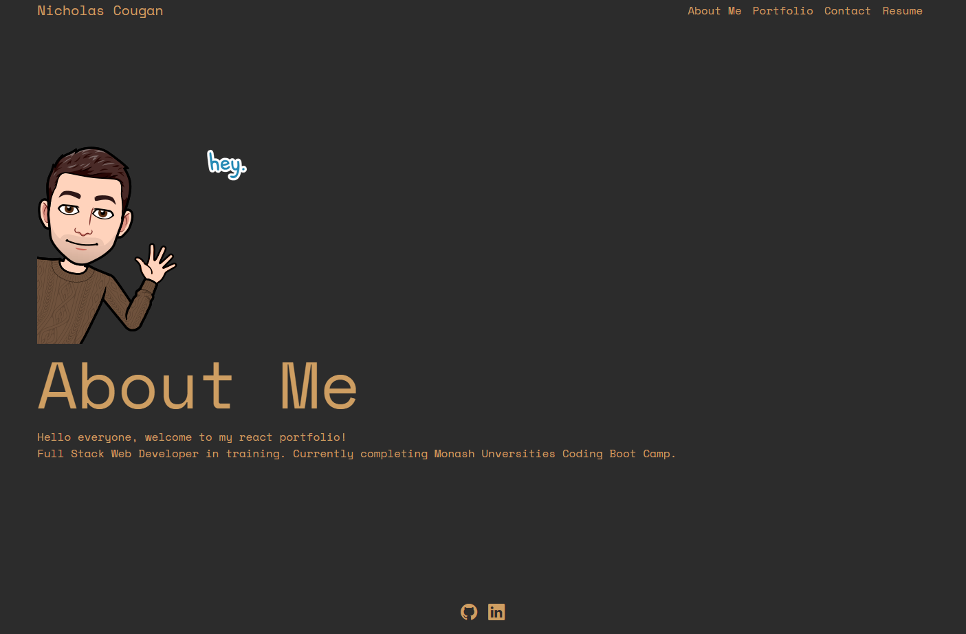 GitHub - ncougs/React-Portfolio: AS AN employer looking for candidates ...