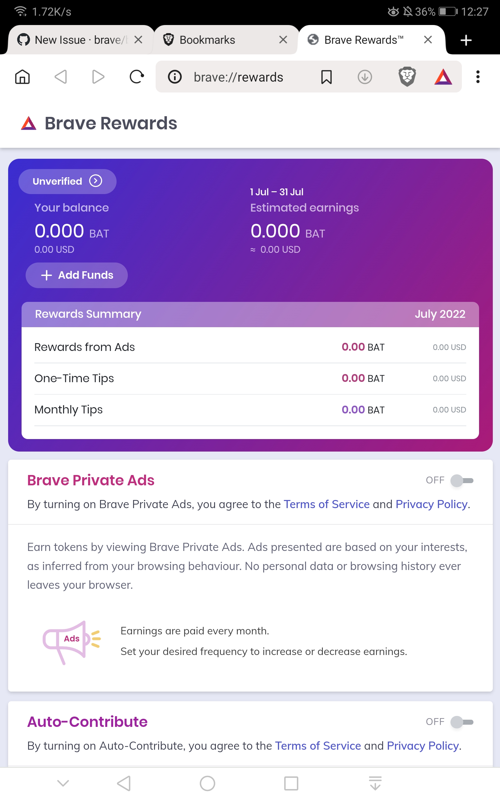 Bookmarks dont appear in android Brave app · Issue 24215 · brave/brave