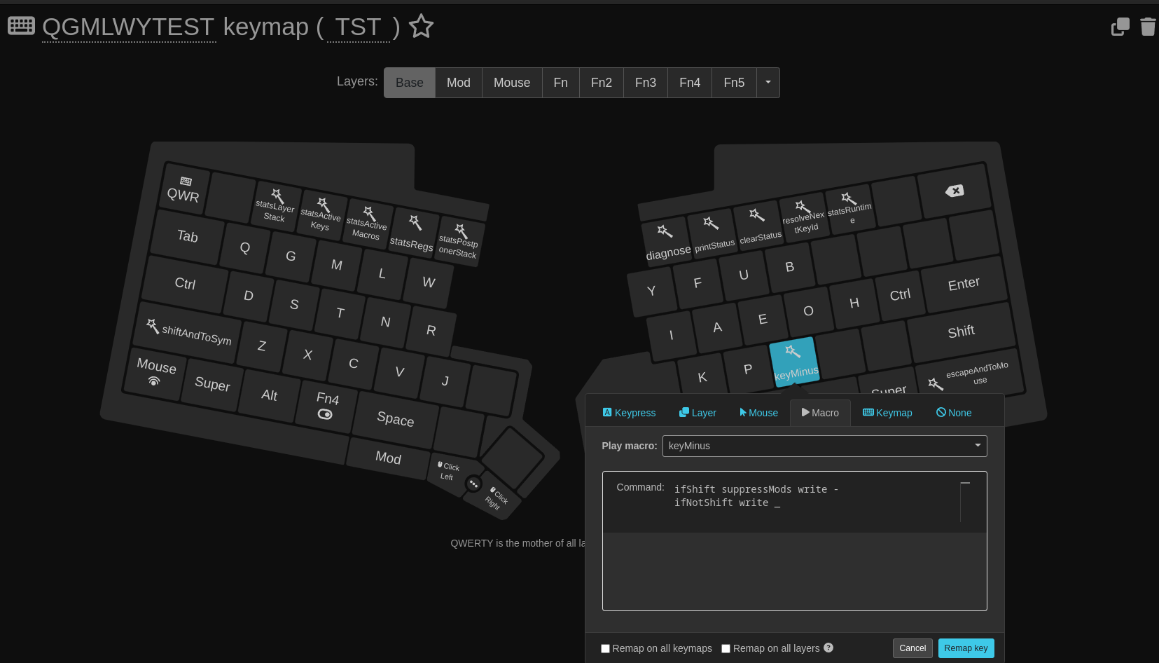 Minus key doesn't work with ifShift · Issue 582