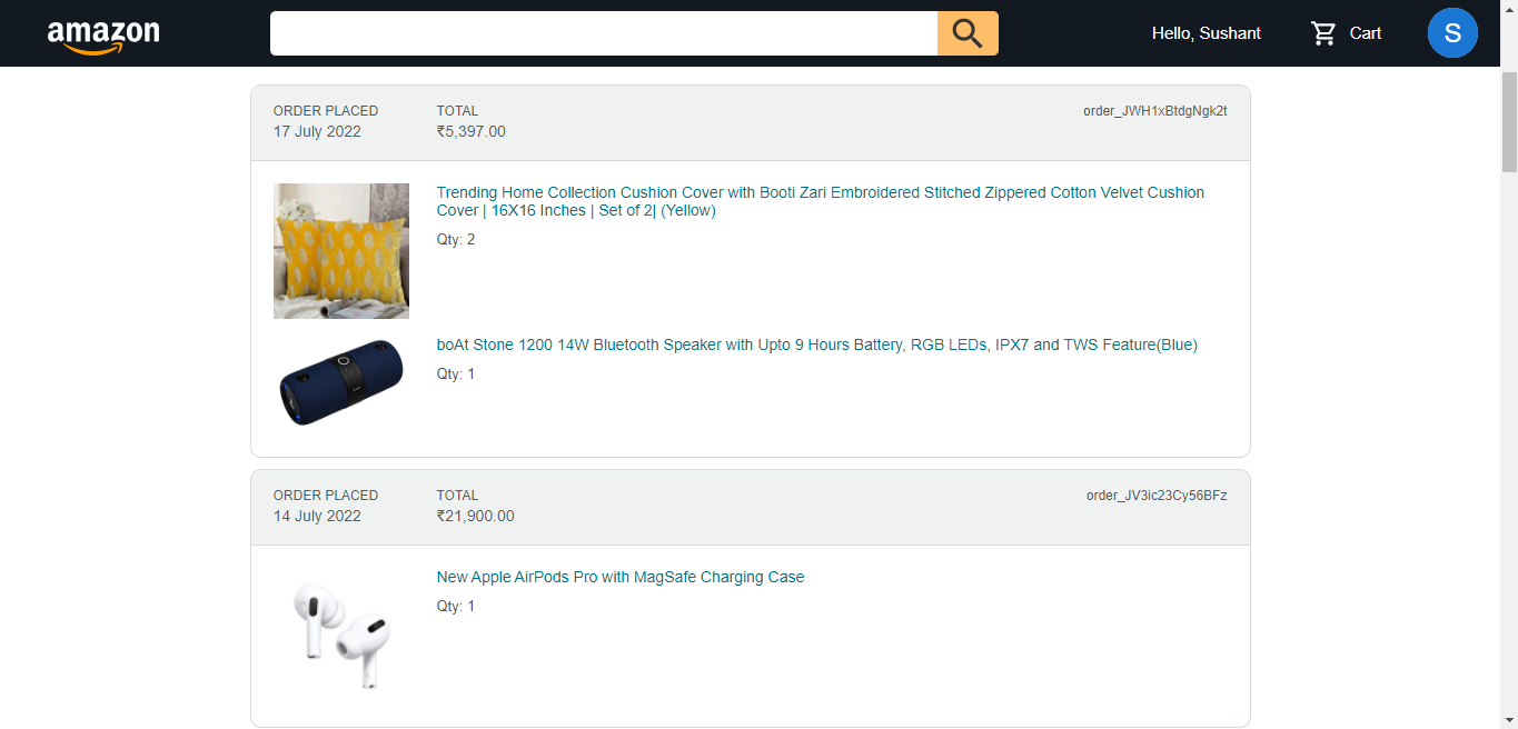 GitHub - SushantPatial/Amazon-Clone: Amazon clone built using MERN