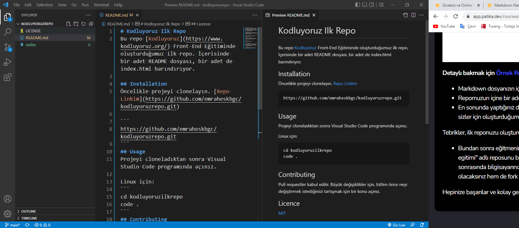 GitHub - emraheskbgc/kodluyoruzrepo: Kodluyoruz Eğitimi kapsamında ...