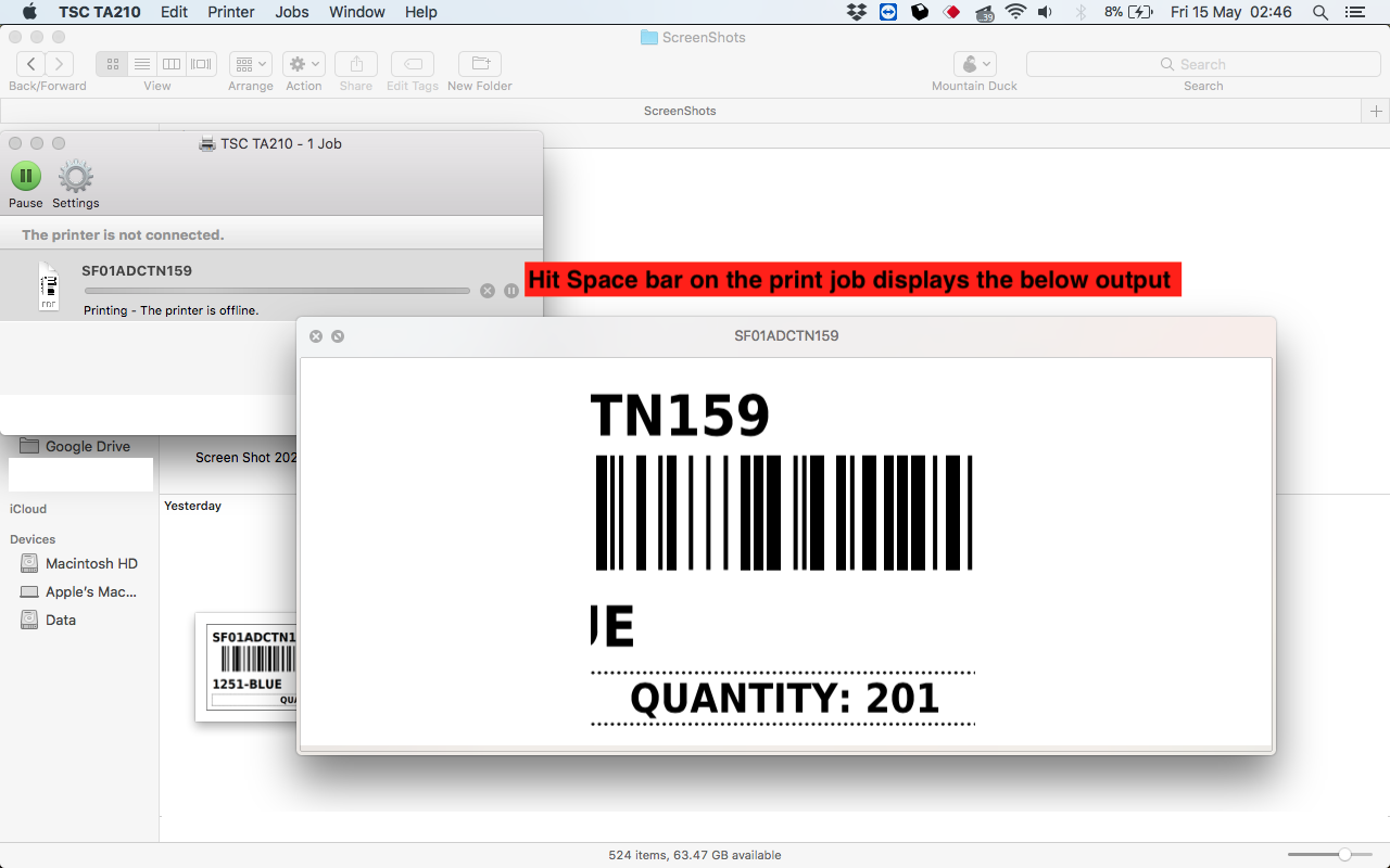 Content not fitting to size template when width is greater then height