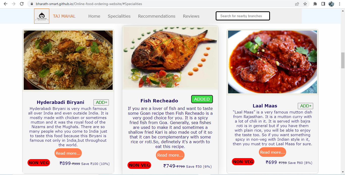 GitHub - Bharath-Smart/Online-food-ordering-website