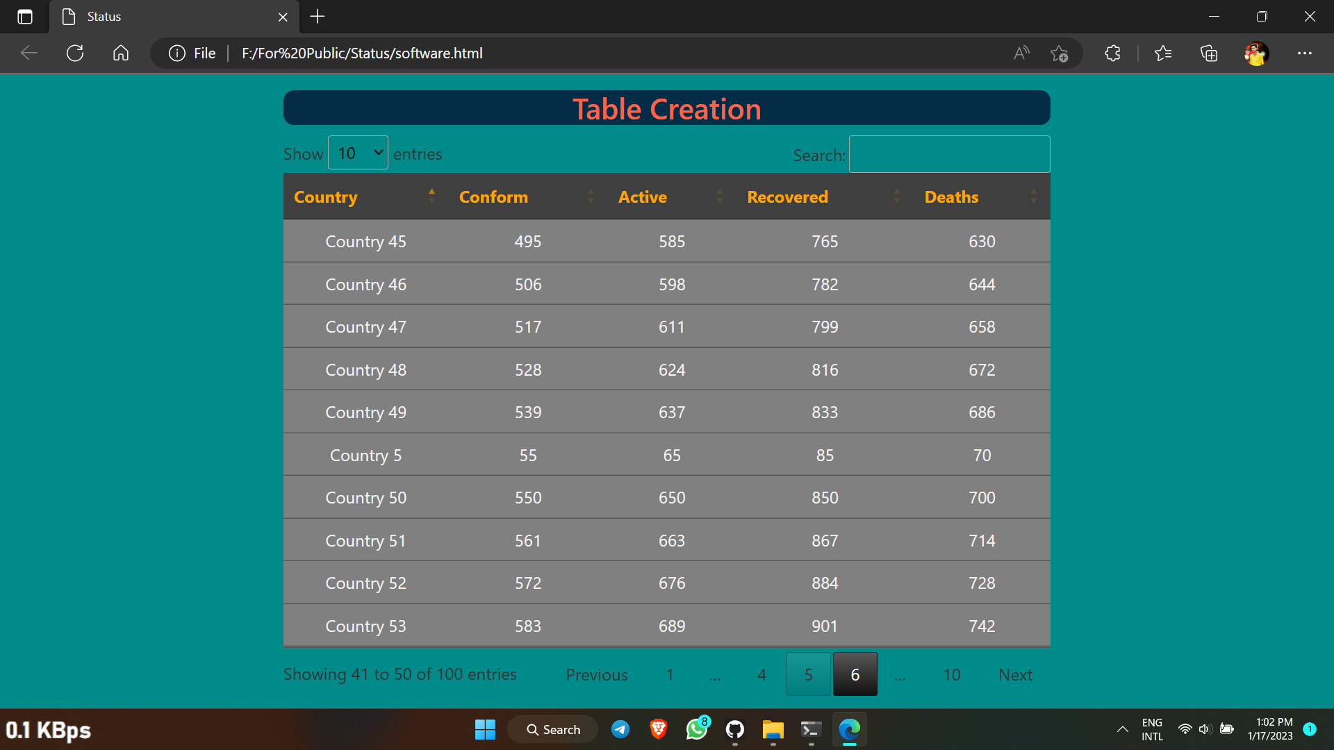 GitHub - sajithmym/Css-Table