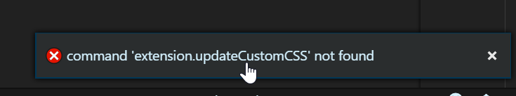 [Possible Bug] `extension.updateCustomCSS` not found · Issue #69 ...