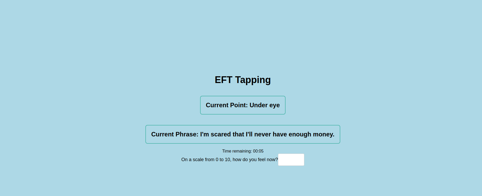GitHub puppe1990/eftapp This app is designed to help users practice the Emotional Freedom