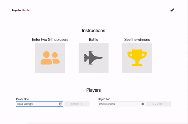 GitHub Battle - Game