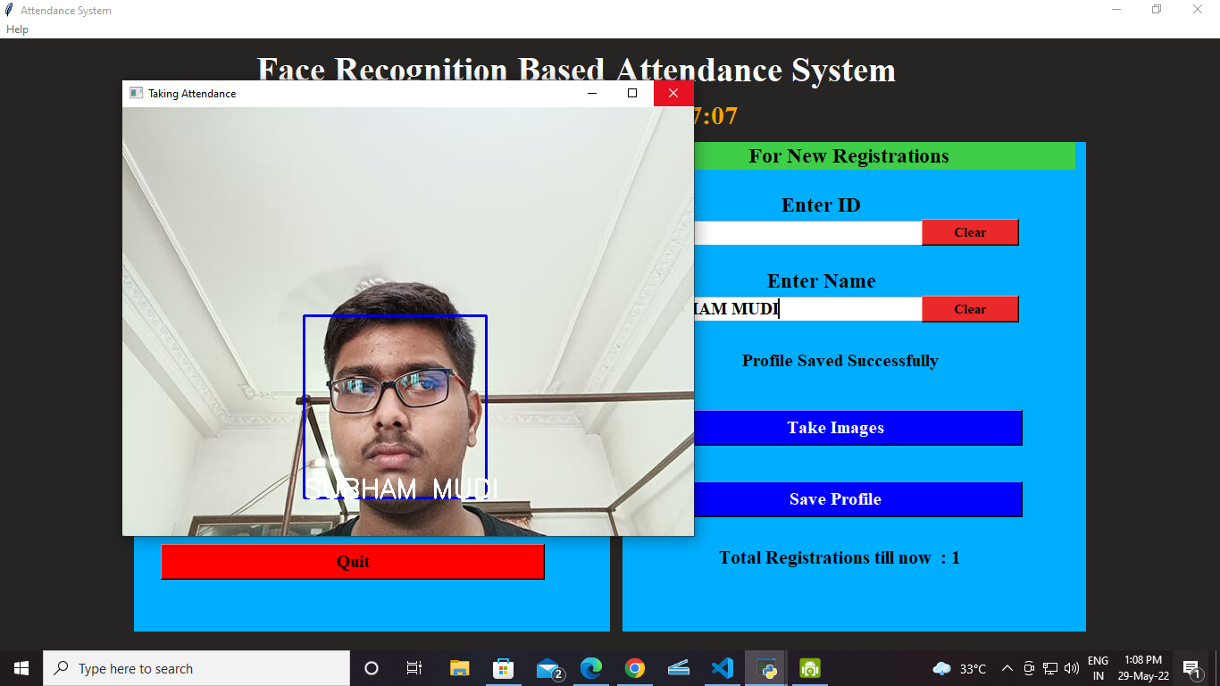 GitHub - AMiREAL002/Face-Recognition_Engage-2022: This is an Desktop ...