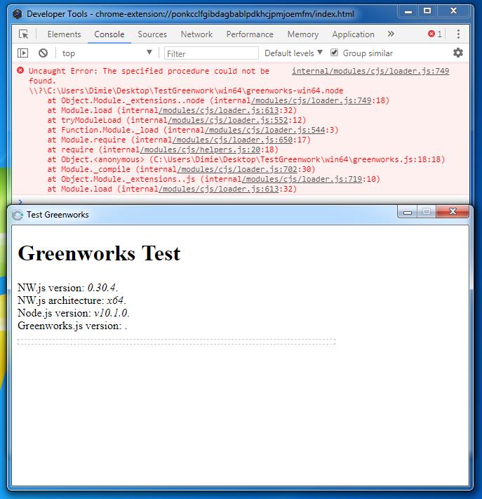 The specified procedure could not be found · Issue #247 ...