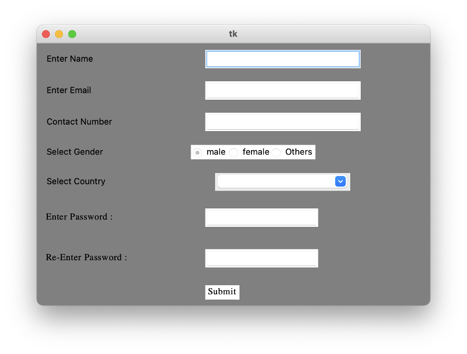 GitHub - SahilShah-xyz/Registration-Form-in-Tkinter