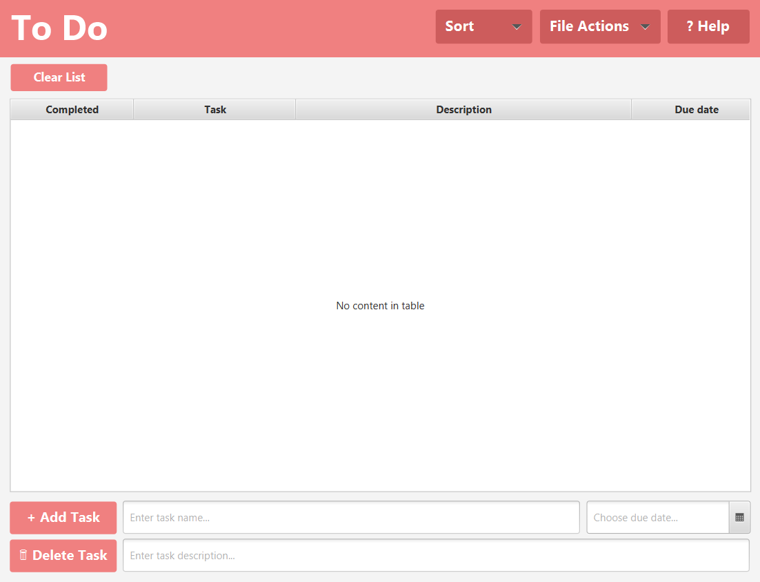 GitHub - savosburn/To-Do-List-with-GUI: To Do List Implementation
