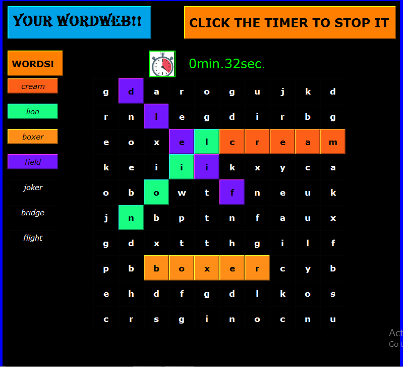 GitHub - Ansh2002Gupta/Crossword-Game: Created a 2D crossword game ...