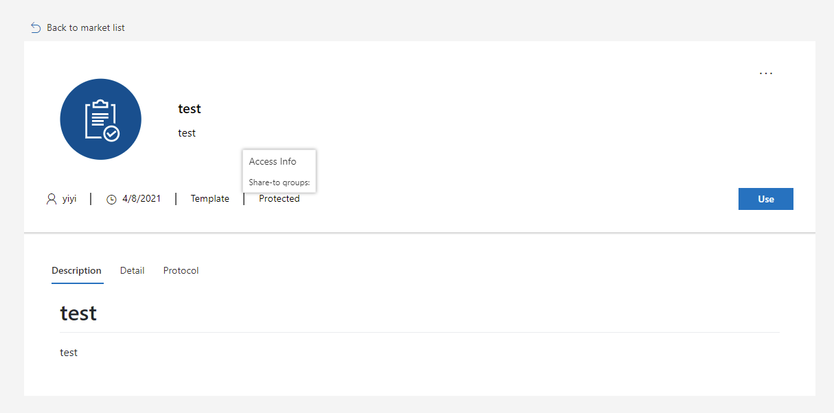 protected item did not show share to group info · Issue #275 ...