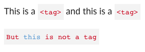 Adding two "`code`" blocks in markdown breaks next line · Issue #17 ...