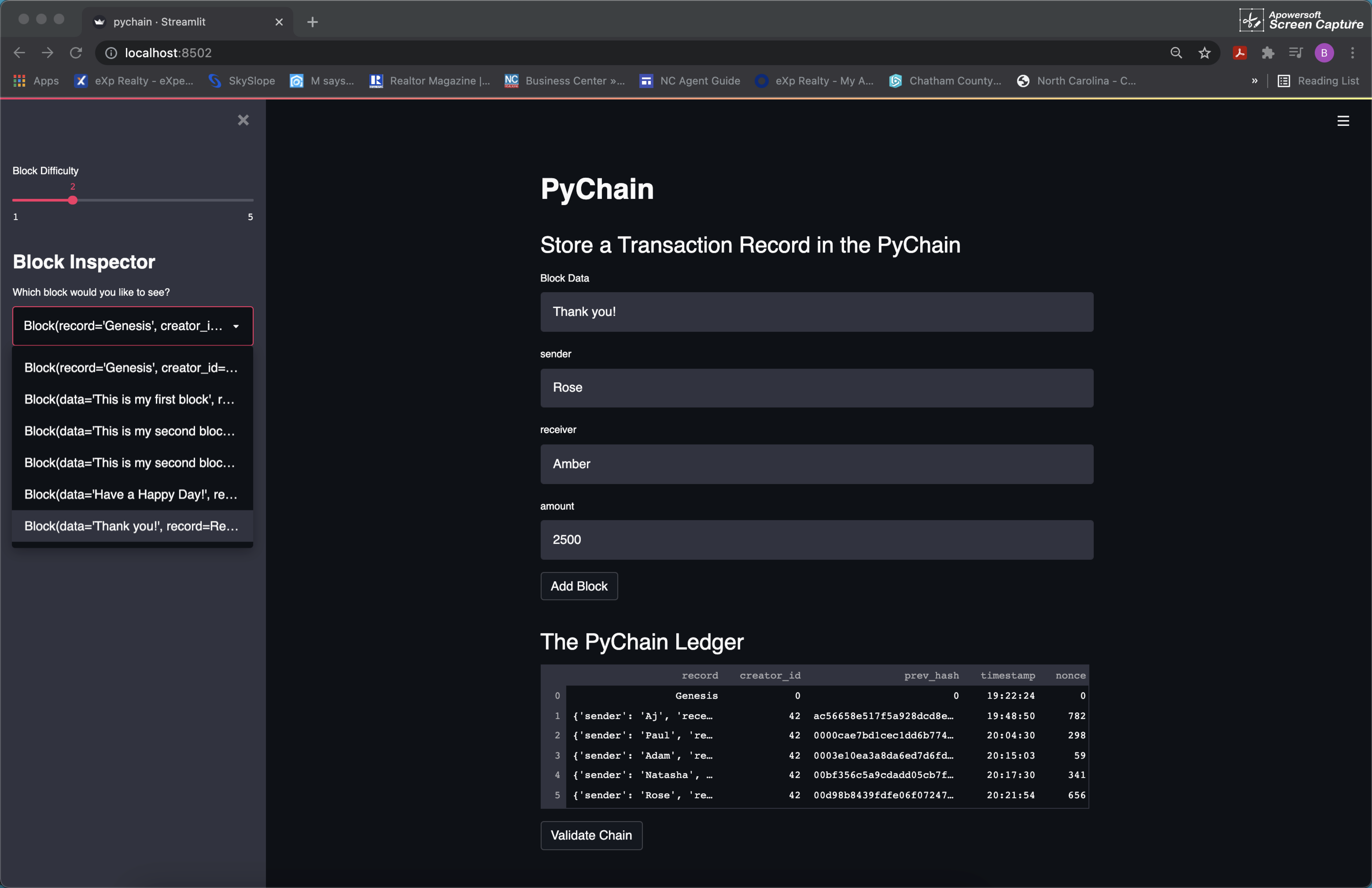 GitHub - bjariwala/Block-Chain-Ledger-Web-Interface