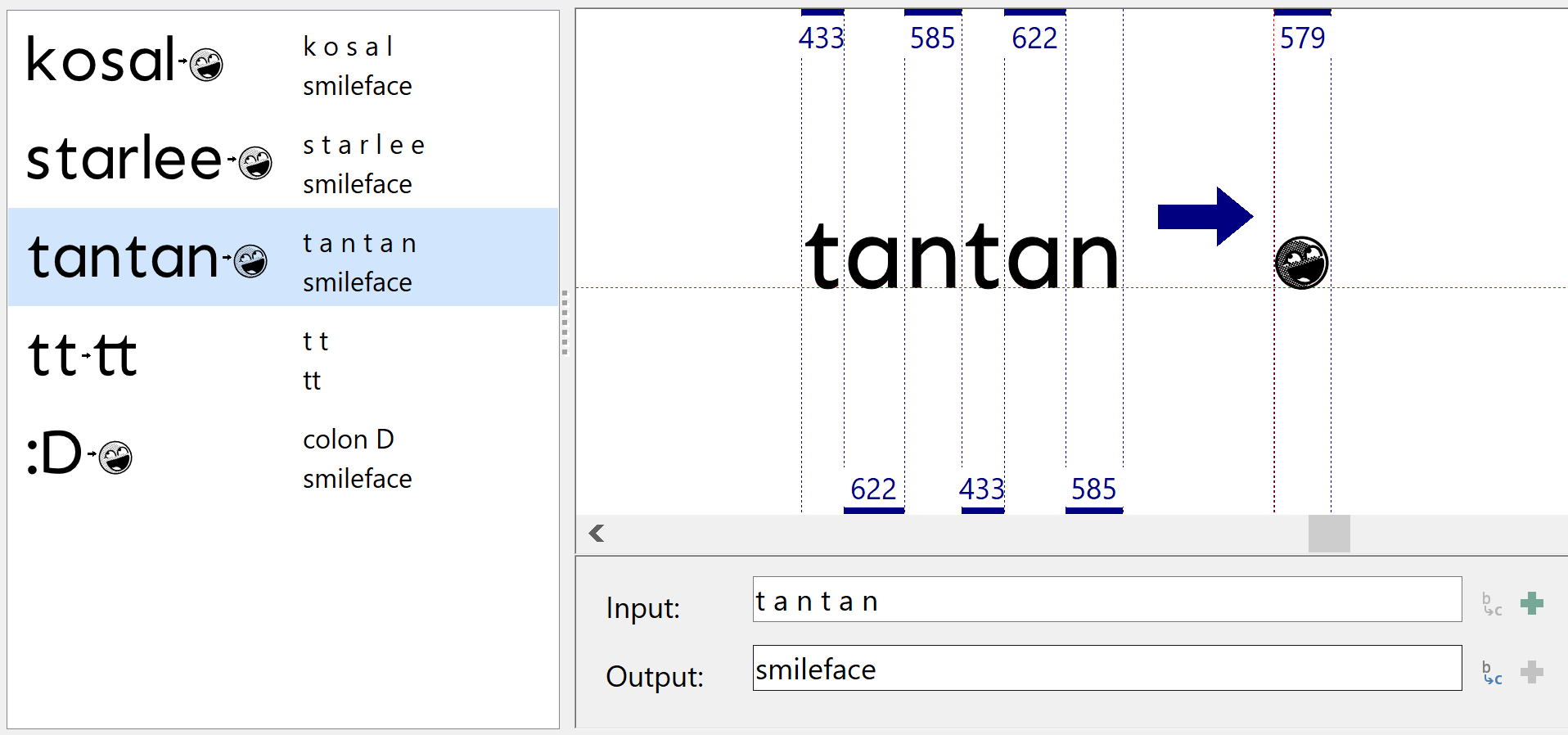 Sen font has special character appear when typing out "tantan" · Issue