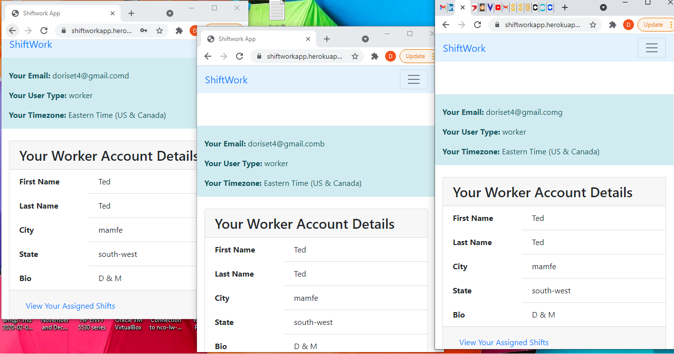 absence of unique key identification and no email address verification