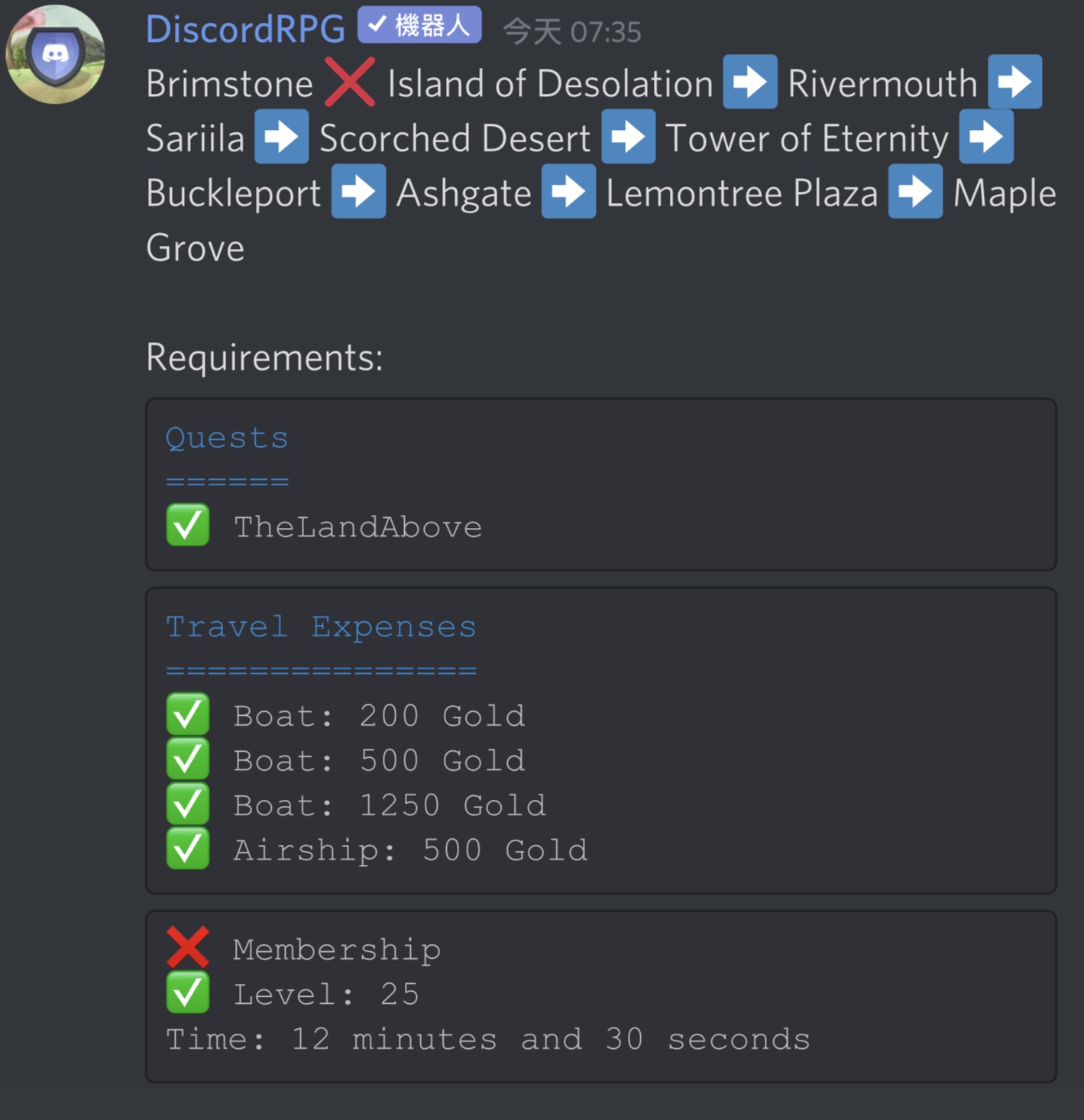 Travel bug · Issue #1005 · DiscordDungeons/Bugs · GitHub