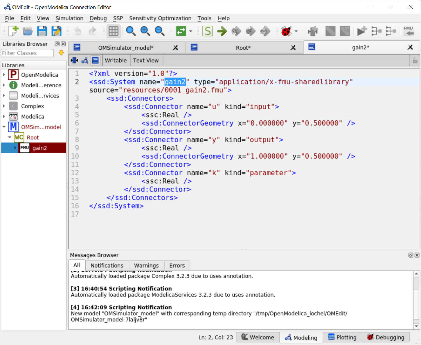 openstudiocore:model editor: modeleditor::treeview... Editing in text view · Issue #7111 · OpenModelica/OpenModelica · GitHub