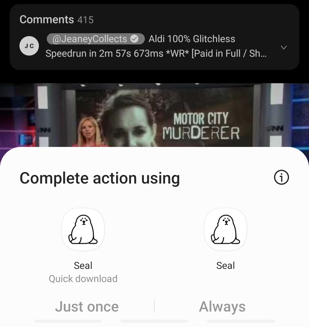 feat(YouTube Music/YouTube) use "Quick download" option instead of usual for Seal downloader
