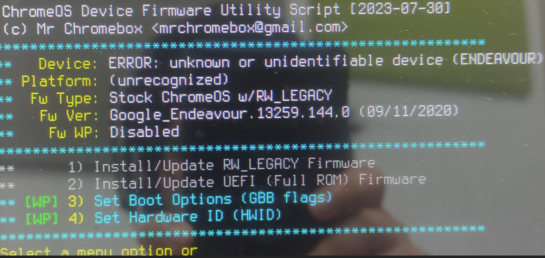 Google_Endeavour Support? · Issue #506 · MrChromebox/firmware · GitHub