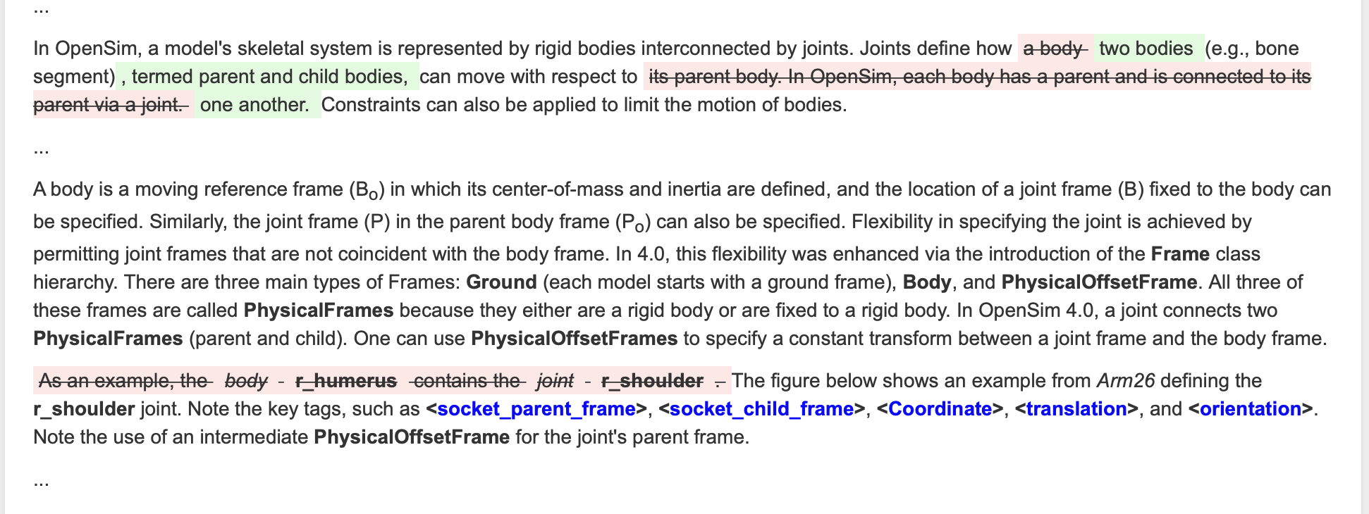 Update User's Guide Section on OpenSim Models (xml model format ...