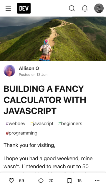 With Comment - Mobile