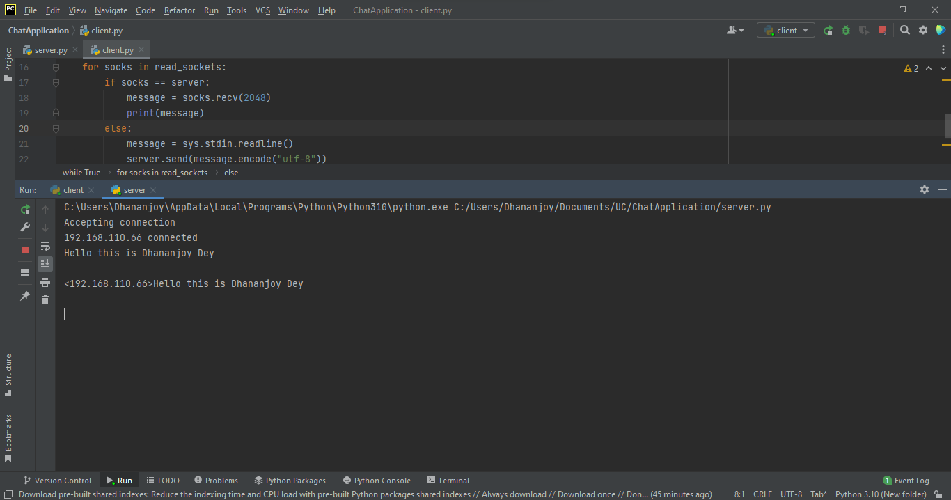 GitHub - onnhyd/Chat-Application: This project contains two python ...