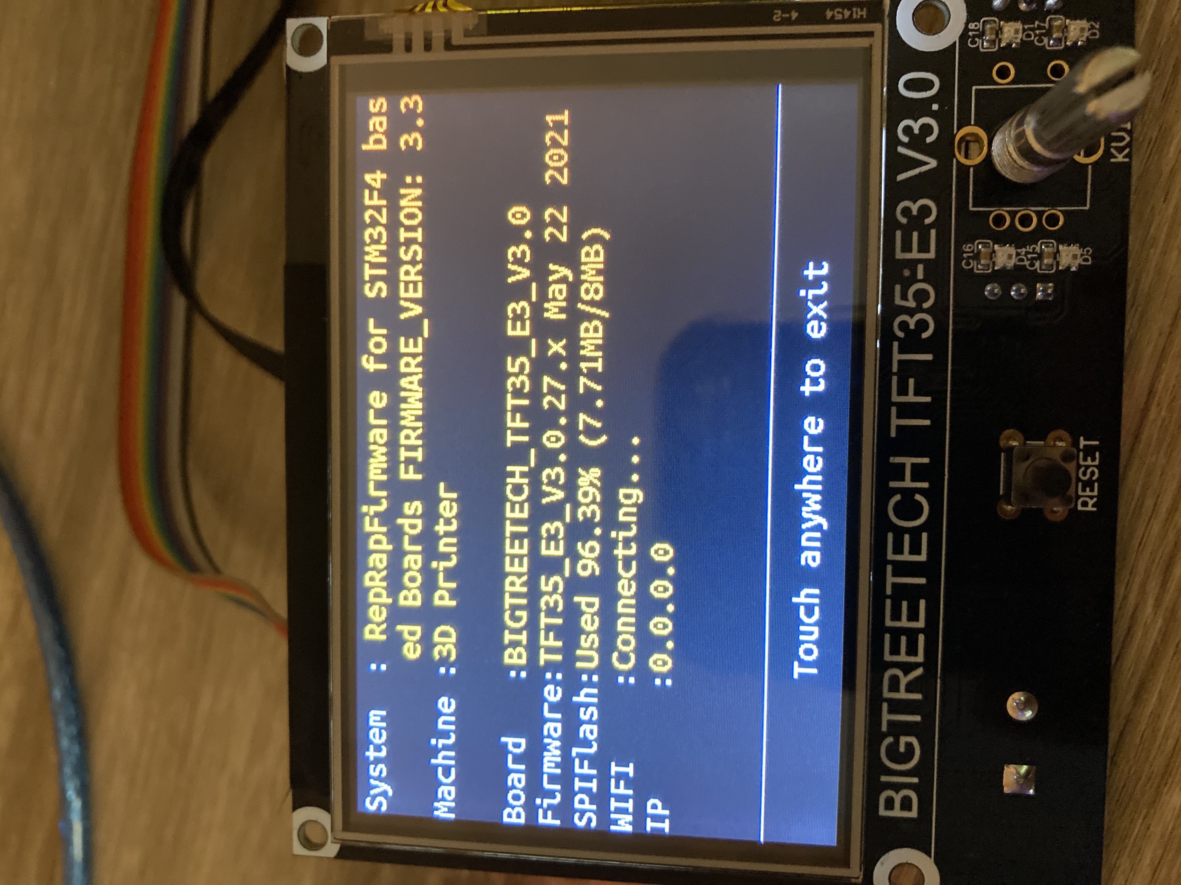 Bigtreetech E3 RRF V1.1 and TFT35 not working · Issue #1946 ...
