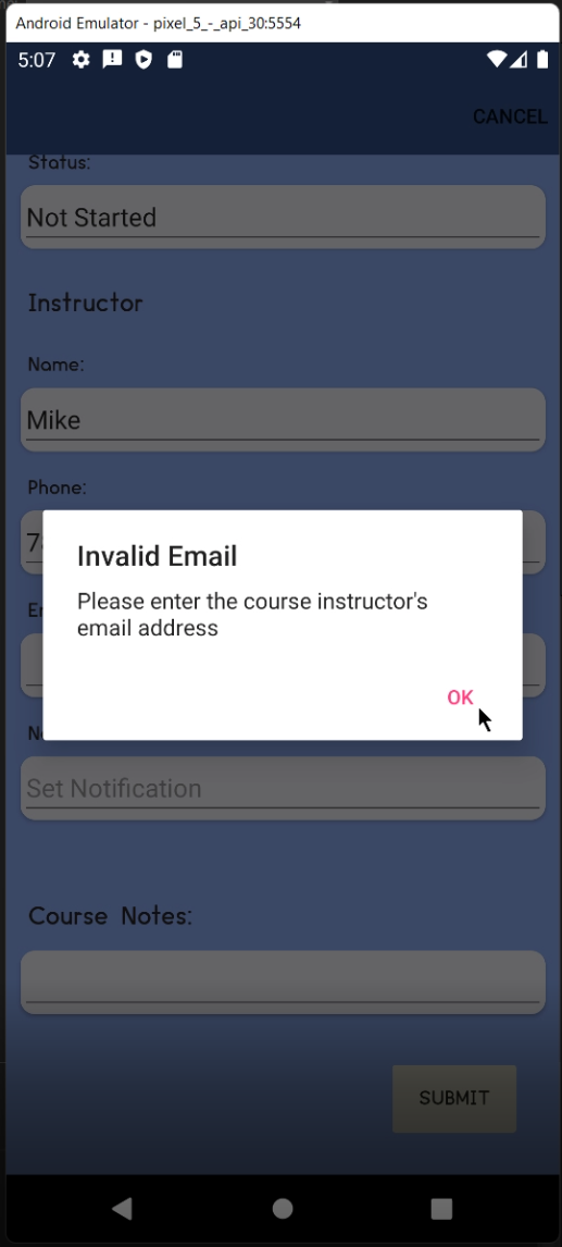 Input Validations Ex