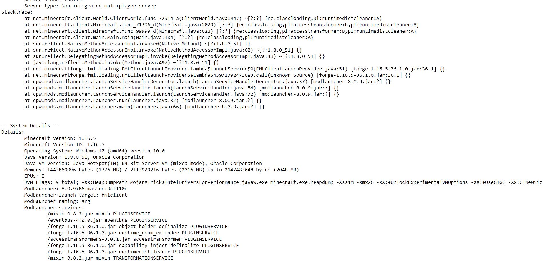 Realm bug when i hit enemys the game crash · Issue #3900 · AlexModGuy ...